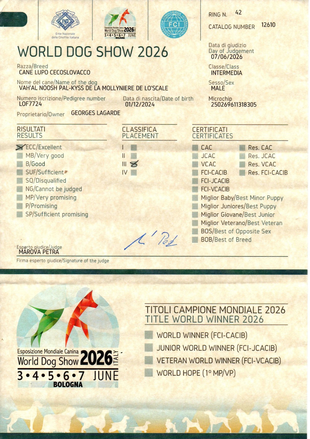 World Dog Show 2026 -